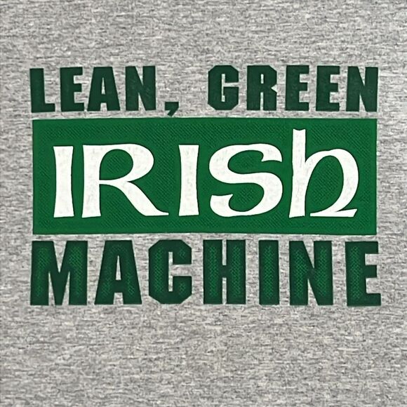 Hanes Lean Green Irish Machine Graphic Tee Size Large - Picture 2 of 13